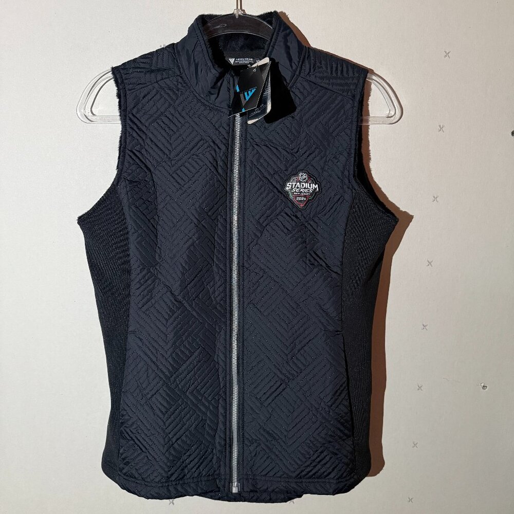 NHL Stadium Series 2024 New Jersey Vest NWT Medium Black Full Zip
